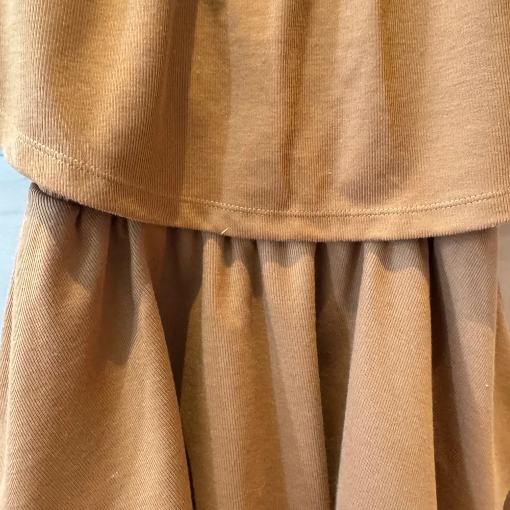 GREY LAB Brown Tiered Ruffled Romper - Picture 3 of 6